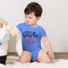 Baby short sleeve one-piece (Navy Logo) - Image 3