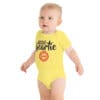 Baby short sleeve one-piece (Navy Logo) - Image 5