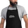 Embroidered Apron (Black)