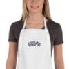 Embroidered Apron (White) - Image 3