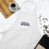 Embroidered Apron (White)